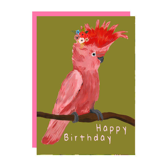 Parrot birthday card