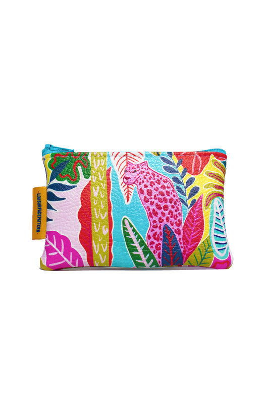 Vegan leather pink panther purse