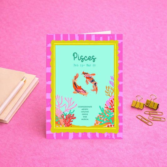 Pisces birthday card
