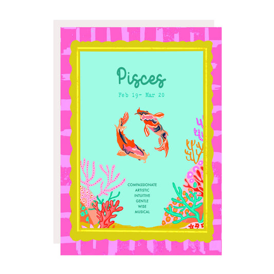 Pisces birthday card