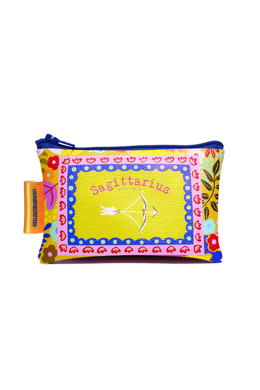 Sagittarius vegan leather purse