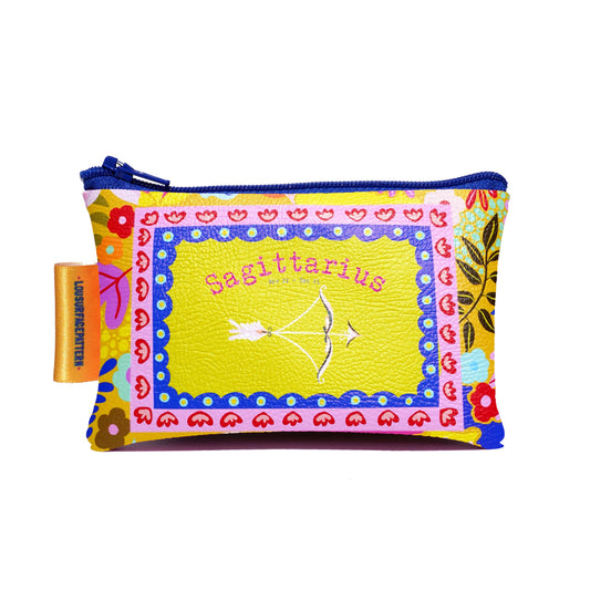 Sagittarius vegan leather purse