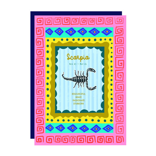Scorpio birthday card