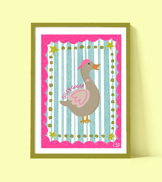 Silly goose print
