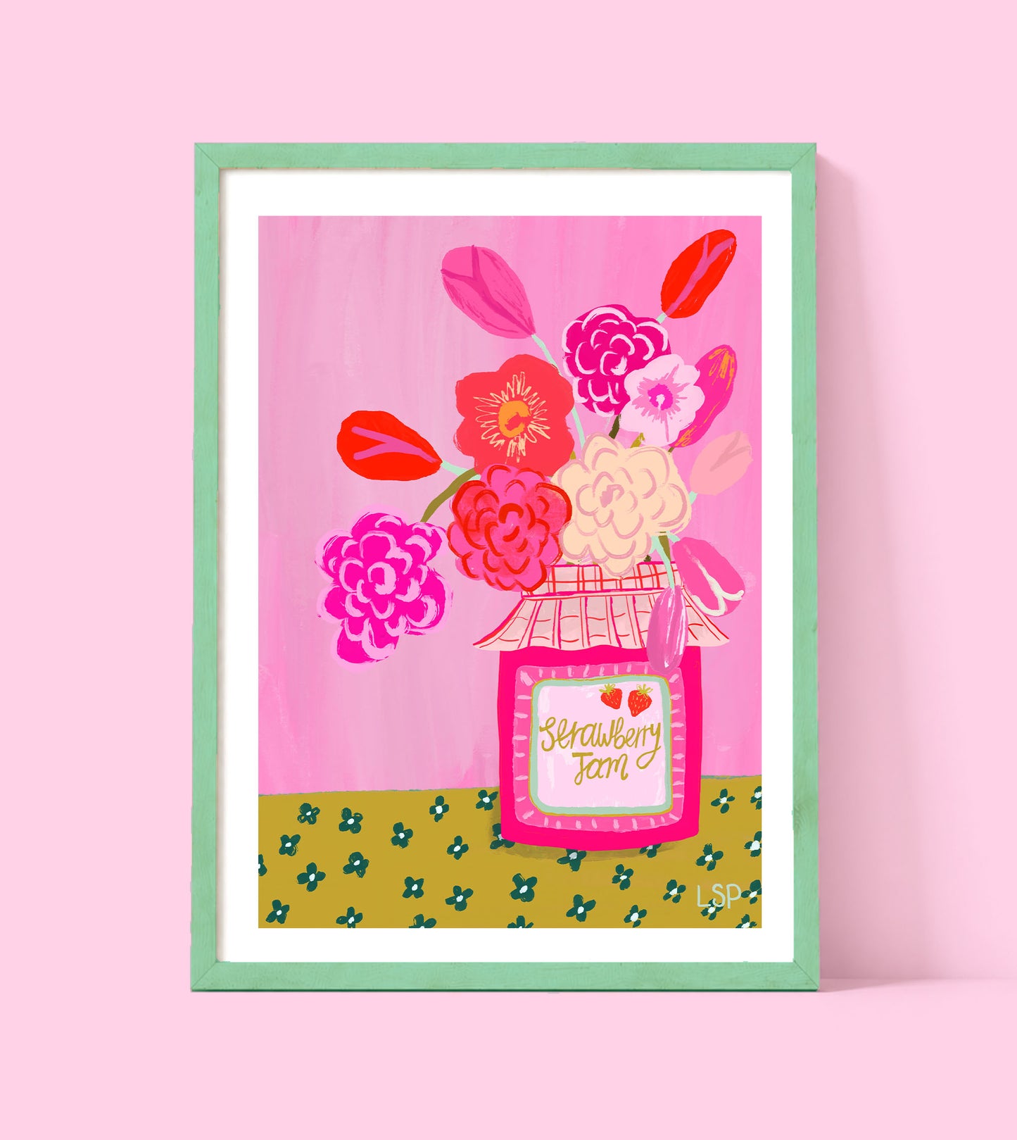 Strawberry jam print
