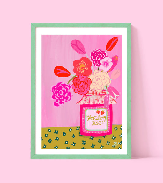 Strawberry jam print