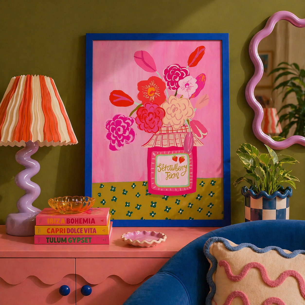 Strawberry jam print