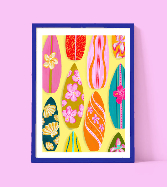 Surf board print