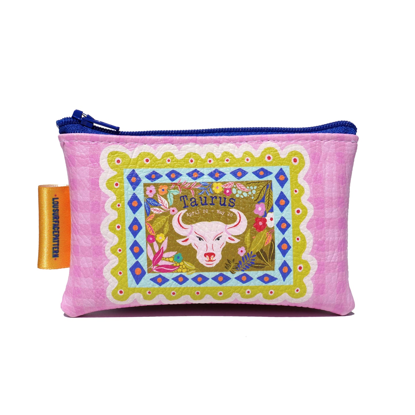 Taurus vegan leather purse