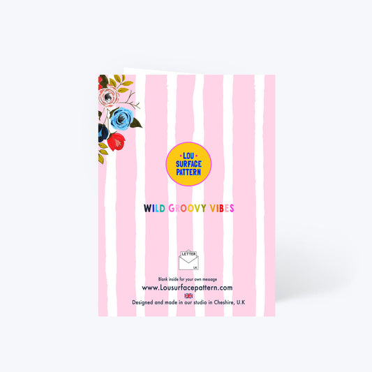 Zebra birthday card