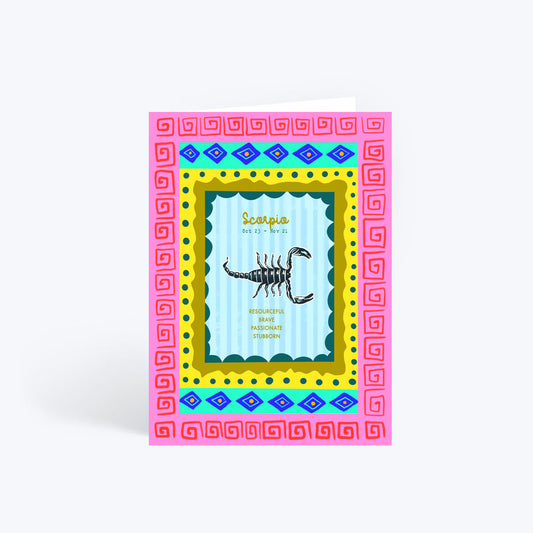 Scorpio birthday card