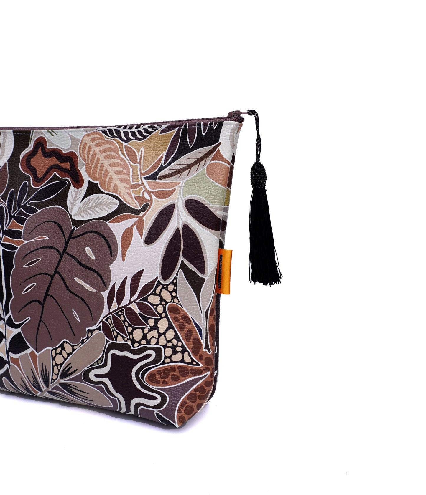 Moody cheeseplant cosmetic bag