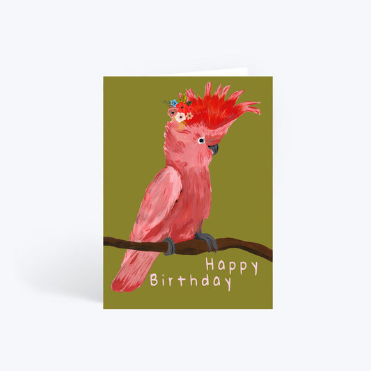 Parrot birthday card