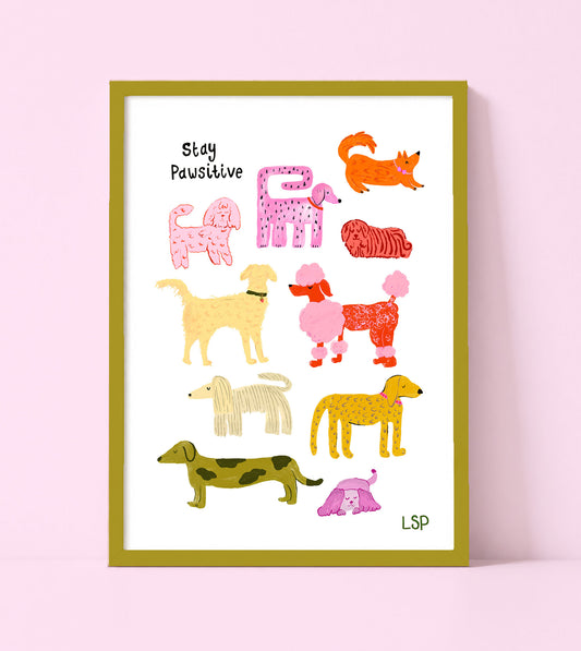 Stay Paw-sitive print