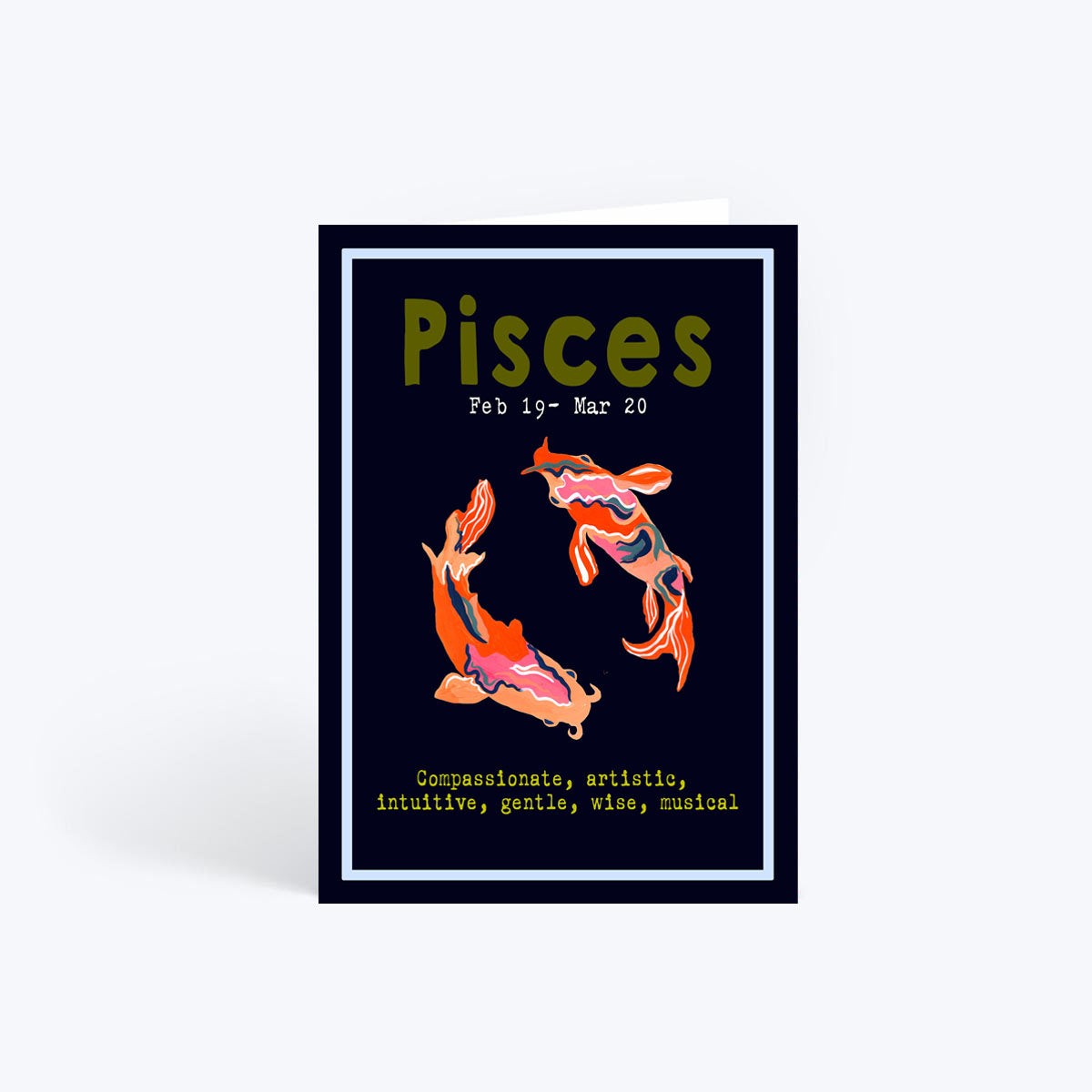 Pisces birthday card
