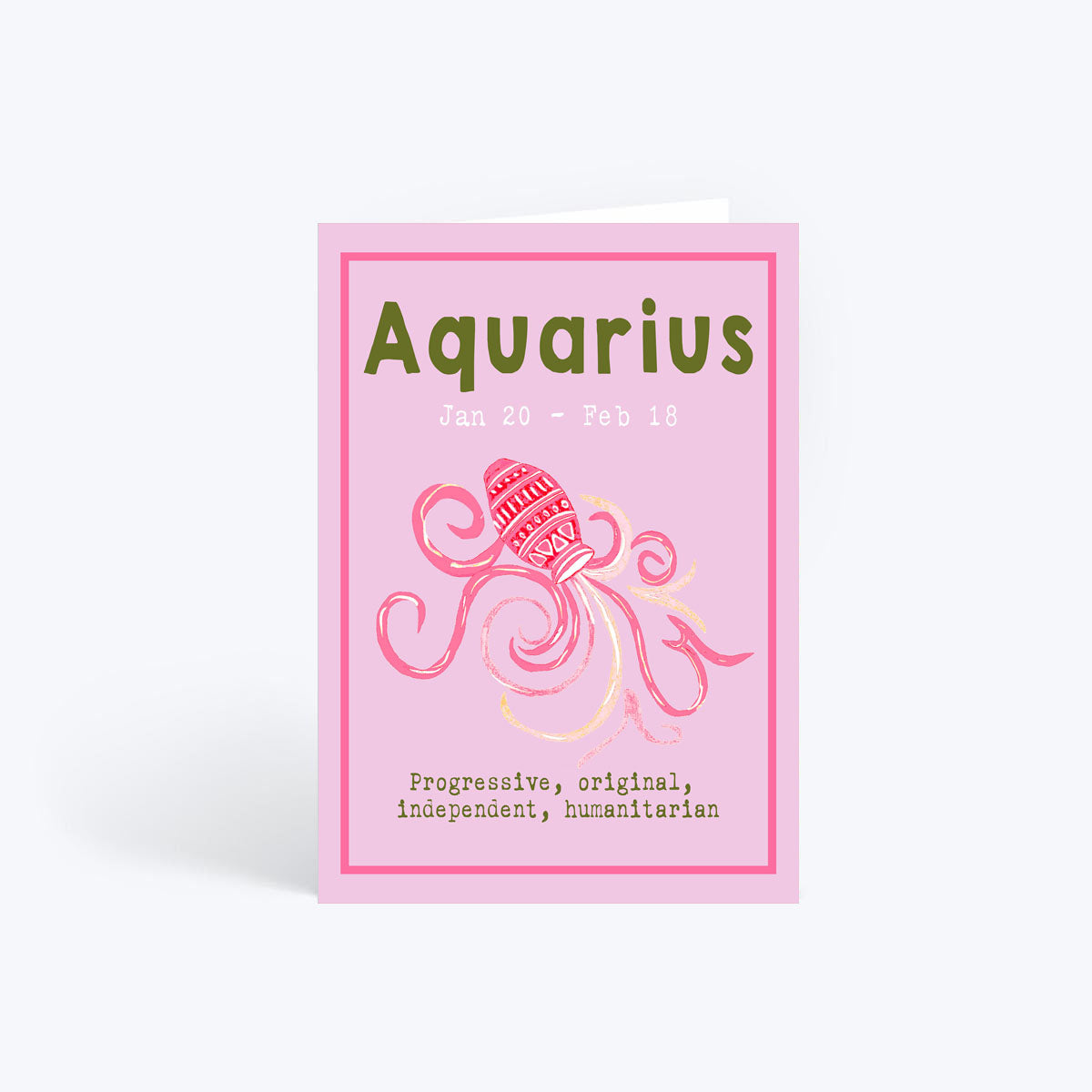 Aquarius birthday card