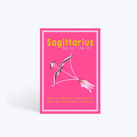 Sagittarius birthday card